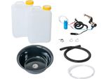 Kit Da Campeggio 12V Lavabo Nero 32Cm Rotondo 19 Litri T4 T5 T6 Transit Vito