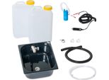 Kit Da Campeggio 12V Lavabo Nero 354X325X150Mm Int. 19 Litri T5 T6 Vito
