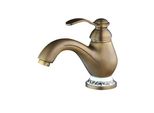 Miscelatore Lavabo Kran Retro Ottone Spazzolato Protogena Lauferi