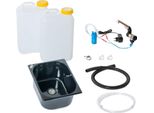230V Lavabo Kit Lavamani Nero 325X265X150Mm Barwig Cromo 19 Litri