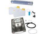 230V Acqua Calda Mini Cucina Vendita Kit Stand Lavello 325X265X150Mm Casetta Da Giardino