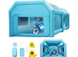 Succebuy Cabina Di Spruzzo Gonfiabile Portatile, Cabina Di Spruzzo Gonfiabile 20X10X8.2Ft, Tenda Della Pittura Dell'automobile Con Il Sistema Di Filtrazione Dell'aria & 2 Soffianti, Tenda Gonfiabile Aggiornata Della Cabina Di Spruzzo