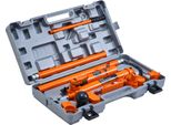 Succebuy Kit Di Potenza Porta Da 10 Tonnellate, Martinetto Idraulico Portatile, Tubo Dell'olio Da 4,6 Piedi/1,4 M, Kit Di Attrezzi Per La Riparazione Del Telaio Della Carrozzeria, Compresa La Custodia, Ideale Per Le Riparazioni Di Auto, Camion E Aziende Agricole