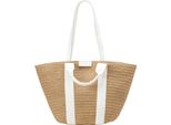 Marc O'polo Borsa Shopper Marte Shopper White Cotone Marrone Chiaro