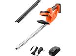 Tagliasiepi A Batteria 51 Cm - Tagliasiepi Elettrico Con Doppia Lama - Attrezzo Da Giardino Ad Alte Prestazioni