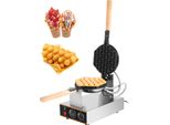 VEVOR Waffelmaschine 1400w Waffelautomat Waffeleisen 6 kg Waffel Maker Waffelgröße Backblech Küchengeräte Kommerzieller Eierwaffeleisen Edelstahl 220v