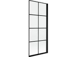 Mexen Mist Schermo Per Doccia A 1 Anta Destra 80 X 150 Cm, Griglia Nera, Nero - 8A9-080-001-70-77-P