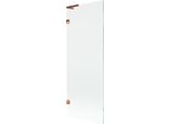 Mexen Lunar L Paratia Per Vasca Da Bagno A 1 Anta 70 X 150 Cm, Trasparente, Oro Rosa - 897L-070-000-60-00