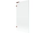 Mexen Lunar L Paratia Per Vasca Da Bagno A 1 Anta 90 X 150 Cm, Trasparente, Oro Rosa - 897L-090-000-60-00