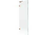 Mexen Lunar L Paratia Per Vasca Da Bagno 1 Anta 60 X 150 Cm, Trasparente, Rame Spazzolato - 897L-060-000-65-00