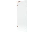 Mexen Lunar L Paratia Per Vasca Da Bagno 1-Anta 70 X 150 Cm, Trasparente, Rame Spazzolato - 897L-070-000-65-00