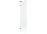 Mexen Lunar L Paratia Da Bagno A 1 Anta 50 X 150 Cm, Trasparente, Oro Spazzolato - 897L-050-000-55-00