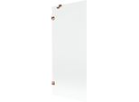 Mexen Lunar Paratia Per Vasca Da Bagno A 1 Anta 80 X 150 Cm, Trasparente, Oro Rosa - 897-080-000-60-00