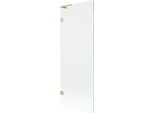 Mexen Lunar L Paratia Da Vasca 1 Anta 70 X 150 Cm, Trasparente, Oro Spazzolato - 897L-070-000-55-00