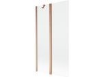 Mexen Mist Paratia Doccia A 2 Ali 100 X 150 Cm, Trasparente, Rame Spazzolato - 8A9-100-011-65-00