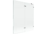 Mexen Lunar Paratia Da Doccia A 2 Ante Destra 140 X 150 Cm, Trasparente, Cromo - 897-140-100-01-00-P