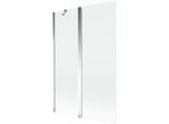 Mexen Mist Paravento Per Doccia A 2 Ante 120 X 150 Cm, Trasparente, Cromo - 8A9-120-011-01-00