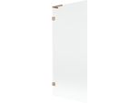 Mexen Lunar L Paratia Per Vasca Da Bagno A 1 Anta 80 X 150 Cm, Trasparente, Rame Spazzolato - 897L-080-000-65-00