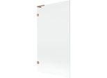 Mexen Lunar L Paratia Per Vasca Da Bagno Con 1 Anta 100 X 150 Cm, Trasparente, Rame Spazzolato - 897L-100-000-65-00
