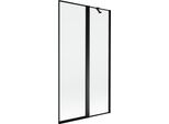 Mexen Mist Paratia Per Doccia A 2 Ante Destra 100 X 150 Cm, Cornice Nera, Nero - 8A9-100-011-70-70-P