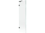 Mexen Lunar L Paratia Per Vasca 1 Anta 50 X 150 Cm, Trasparente, Grigio Canna Di Fucile Spazzolato - 897L-050-000-66-00