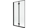Mexen Mist Paratia Della Doccia A 2 Ante Sinistra 100 X 150 Cm, Cornice Nera, Nero - 8A9-100-002-70-70-L