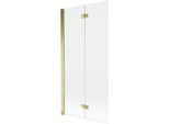 Mexen Mist Paratia Da Doccia A 2 Ante Sinistra 90 X 150 Cm, Trasparente, Oro - 8A9-090-002-50-00-L