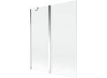 Mexen Mist Paravento Doccia A 2 Ante 140 X 150 Cm, Trasparente, Cromo - 8A9-140-011-01-00