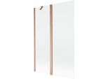 Mexen Mist Paratia Da Doccia A 2 Ante 120 X 150 Cm, Trasparente, Rame Spazzolato - 8A9-120-011-65-00