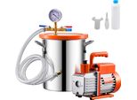 Succebuy Kit Camera A Vuoto Da 3 Galloni E Pompa Da 3,5 Cfm, Pompa A Vuoto Monostadio, Degassificazione Di Resina E Silicone Epossidico, Tubo Flessibile Da 4,92 Piedi
