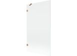 Mexen Lunar Paratia Per Vasca Da Bagno A 1 Anta 100 X 150 Cm, Trasparente, Rame Spazzolato - 897-100-000-65-00
