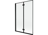 Mexen Mist Paratia Per Doccia A 2 Ante Sinistra 120 X 150 Cm, Cornice Nera, Nero - 8A9-120-002-70-70-L