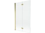 Mexen Mist Paratia Doccia 2-Ante Sinistra 110 X 150 Cm, Trasparente, Oro - 8A9-110-002-50-00-L
