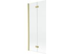 Mexen Mist Paratia Da Doccia A 2 Ante Sinistra 80 X 150 Cm, Trasparente, Oro Spazzolato - 8A9-080-002-55-00-L