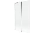 Mexen Mist L Paratia Da Vasca Da Bagno A 2 Ante 110 X 150 Cm, Trasparente, Cromo - 8A9L-110-011-01-00