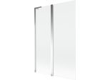 Mexen Mist L Paravento Per Vasca Da Bagno A 2 Ante 120 X 150 Cm, Trasparente, Cromo - 8A9L-120-011-01-00