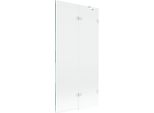 Mexen Lunar Paratia Per Doccia A 2 Ante Destra 90 X 150 Cm, Trasparente, Bianco - 897-090-100-20-00-P