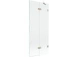 Mexen Lunar Paratia Per Doccia A 2 Ante Destra 80 X 150 Cm, Trasparente, Nichel Spazzolato - 897-080-100-97-00-P