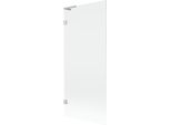 Mexen Lunar L Paravento Da Vasca 1-Anta 80 X 150 Cm, Trasparente, Nichel Spazzolato - 897L-080-000-97-00