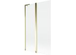 Mexen Mist L Paravento Da Vasca A 2 Ante 110 X 150 Cm, Trasparente, Dorato - 8A9L-110-011-50-00