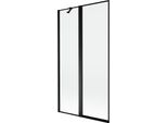 Mexen Mist Paratia Doccia 2 Ante Sinistra 100 X 150 Cm, Cornice Nera, Nero - 8A9-100-011-70-70-L