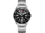Swiss Military Hanowa Orologio Da Uomo Al Quarzo Argento / Nero Onesize Uomo 43 Mm SMWGH0004903, SMWGH0004904, SMWGH0004905