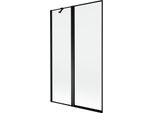 Mexen Mist Paratia Doccia 2-Anta Sinistra 110 X 150 Cm, Cornice Nera, Nero - 8A9-110-011-70-70-L