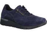 WaldläUfer K-Ramona 626K02-194 Orthotritt - Scarpe Da Donna, Scarpe Comode Con Lacci, Blu, Pelle/Tessuto ( Turbostretch Bronx)