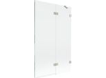 Mexen Lunar Paratia Da Doccia A 2 Ante Destra 110 X 150 Cm, Trasparente, Nichel Spazzolato - 897-110-100-97-00-P