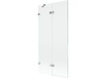 Mexen Lunar Paratia Da Vasca 2 Ante Sinistra 90 X 150 Cm, Trasparente, Cromo - 897-090-100-01-00-L