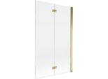 Mexen Mist Paratia Per Doccia A 2 Ante Destra 110 X 150 Cm, Trasparente, Dorato - 8A9-110-002-50-00-P