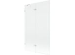 Mexen Lunar Paravento Da Doccia A 2 Ante Sinistro 110 X 150 Cm, Trasparente, Bianco - 897-110-100-20-00-L