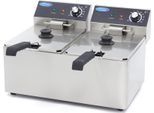 Maxima - Friggitrice Gastro - 2 X 8 L - 2 Cestelli - Fino A 2,8 Kg Di Patatine Fritte