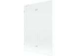 Mexen Lunar Paravento Da Bagno A 2 Ante Sinistro 120 X 150 Cm, Trasparente, Bianco - 897-120-100-20-00-L